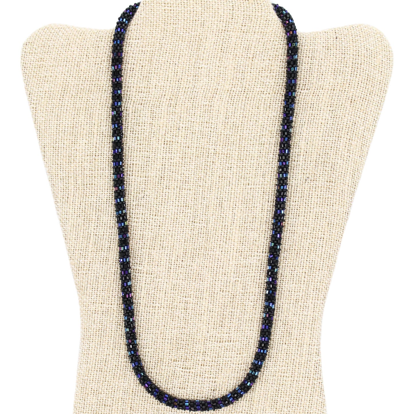 Iridescent & Matte 24" Single-Layer Necklace