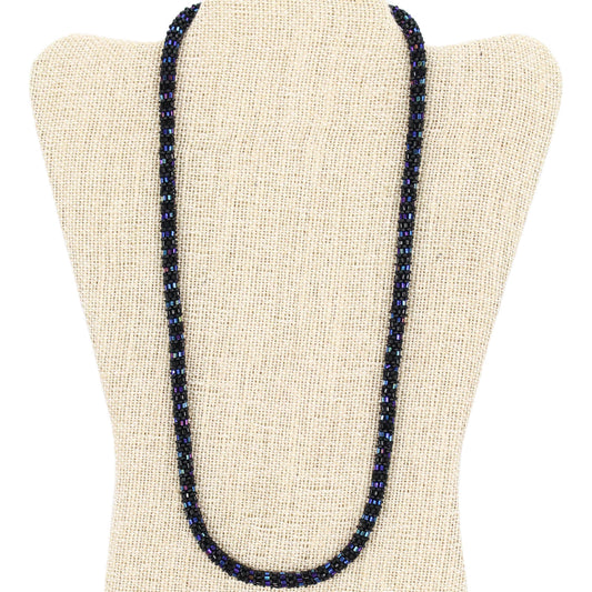 Iridescent & Matte 24" Single-Layer Necklace