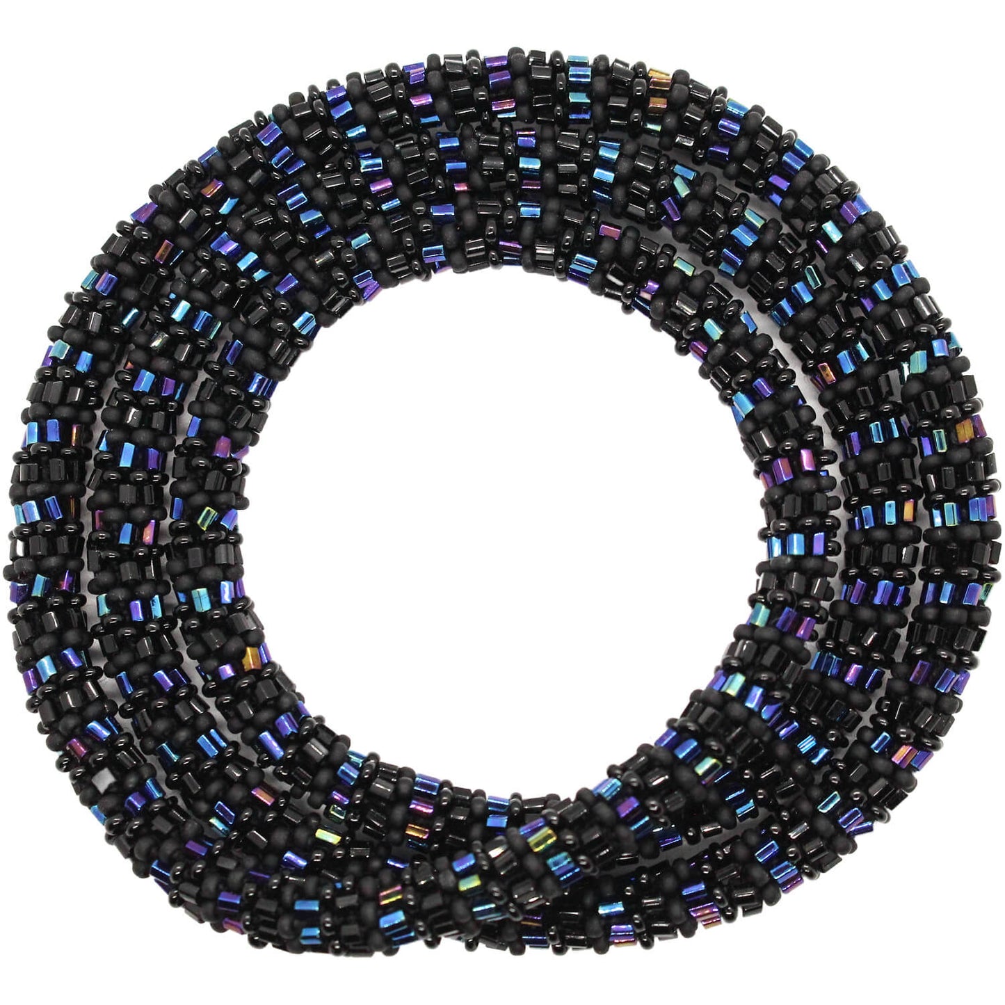 Iridescent & Matte 24" Single-Layer Necklace