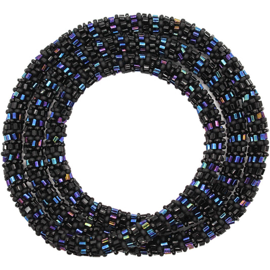 Iridescent & Matte 24" Single-Layer Necklace
