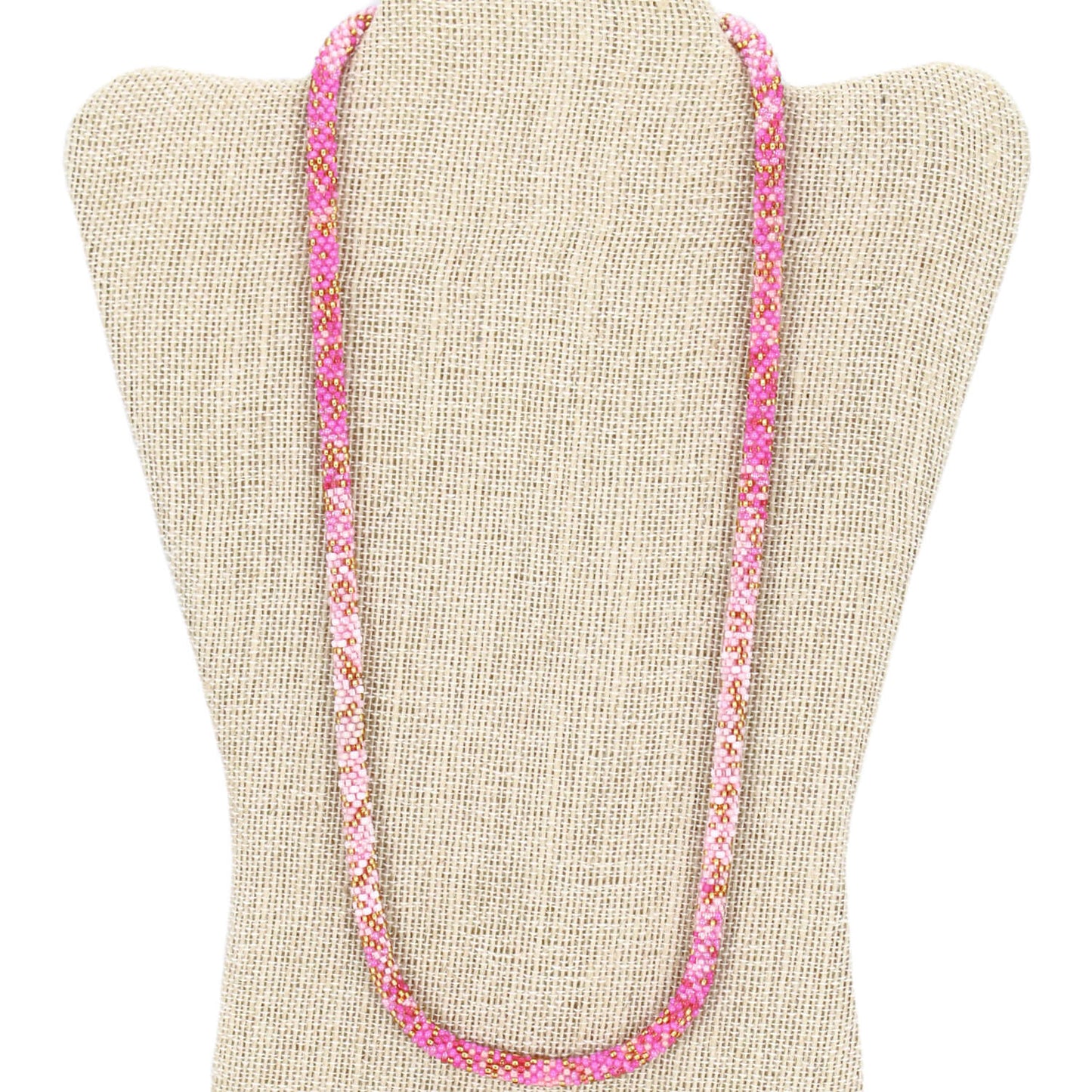 Mermaid Scales Pink 24" Single-Layer Necklace
