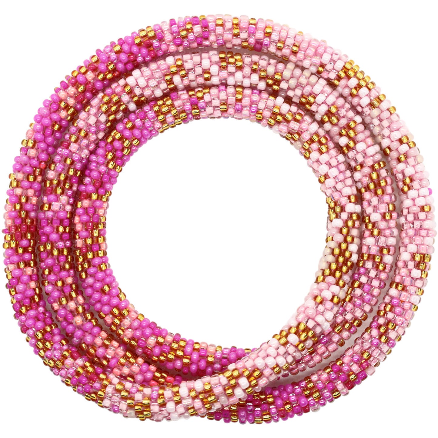Mermaid Scales Pink 24" Single-Layer Necklace