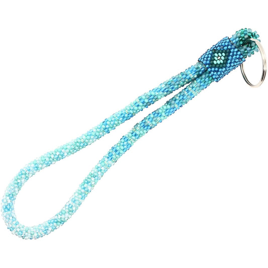 Mermaid Scales Teal Ombré Keychain