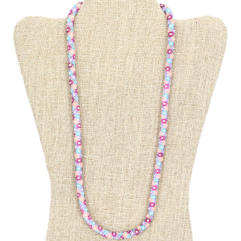 Neon Flowers 24" Single-Layer Necklace