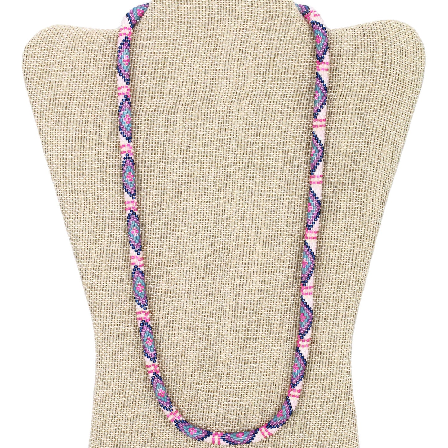 Purple Mandala 24" Single-Layer Necklace