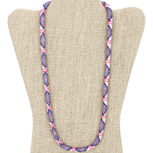 Purple Mandala 24" Single-Layer Necklace