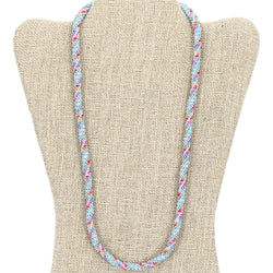 Rainbow in a Waterfall 24" Single-Layer Necklace