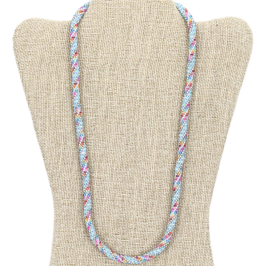 Rainbow in a Waterfall 24" Single-Layer Necklace