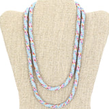 Rainbow in a Waterfall Double-Wrapper 42" Necklace