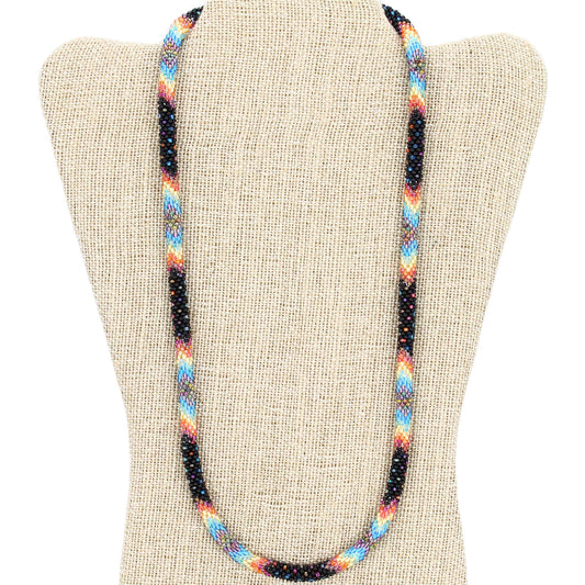 Retro Rainbow 24" Single-Layer Necklace