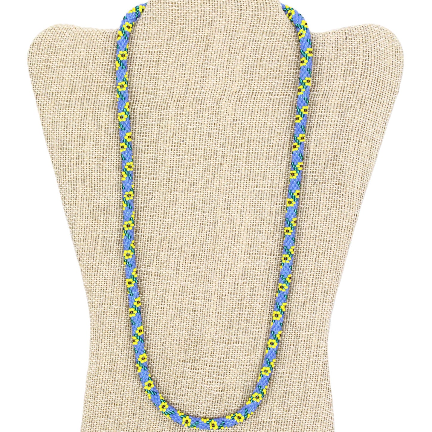 Sunflowers for Ukraine 24" Single-Layer Necklace