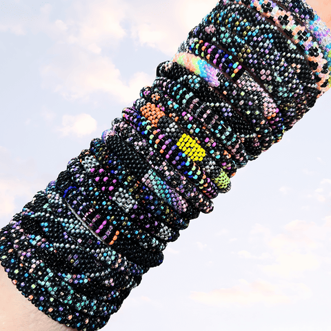 Midnight Rainbows - 6 bracelet sets!