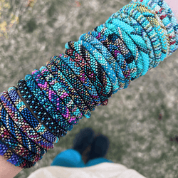 Oceanic Denim Waves Grab Bag - 6 bracelet sets!