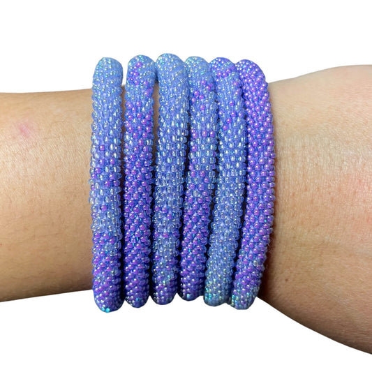 Violet Visionary Ombre - LOTUS SKY Nepal Bracelets