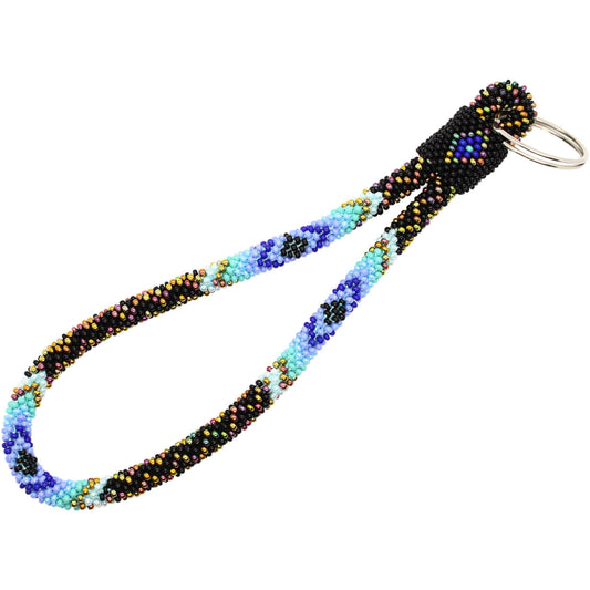 Blue Burst Keychain