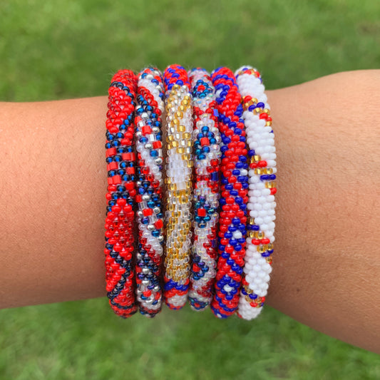 Americana Grab Bag - 6 Assorted Bracelets - LOTUS SKY Nepal Bracelets