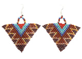 Autumn Cowgirl Triangle Earrings - LOTUS SKY Nepal Bracelets