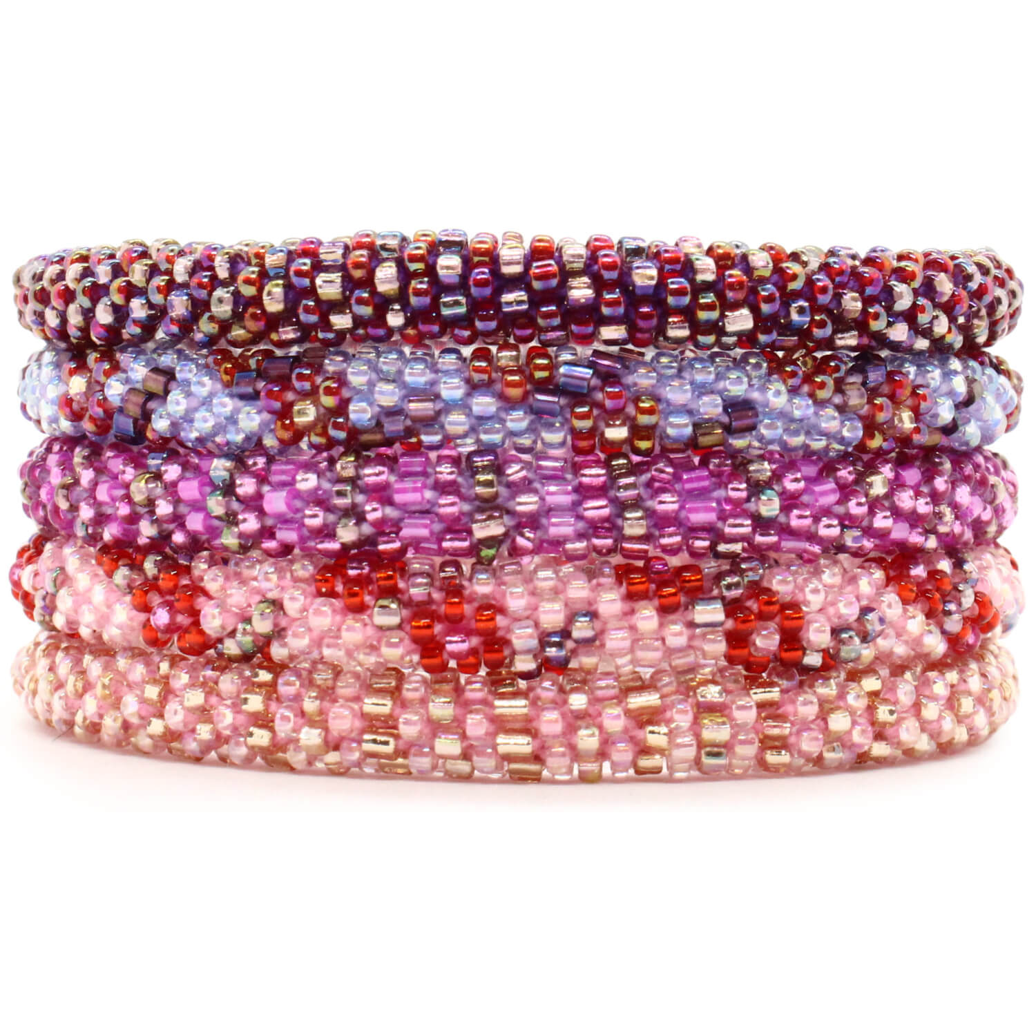 Bohemian Raspberry - LOTUS SKY Nepal Bracelets