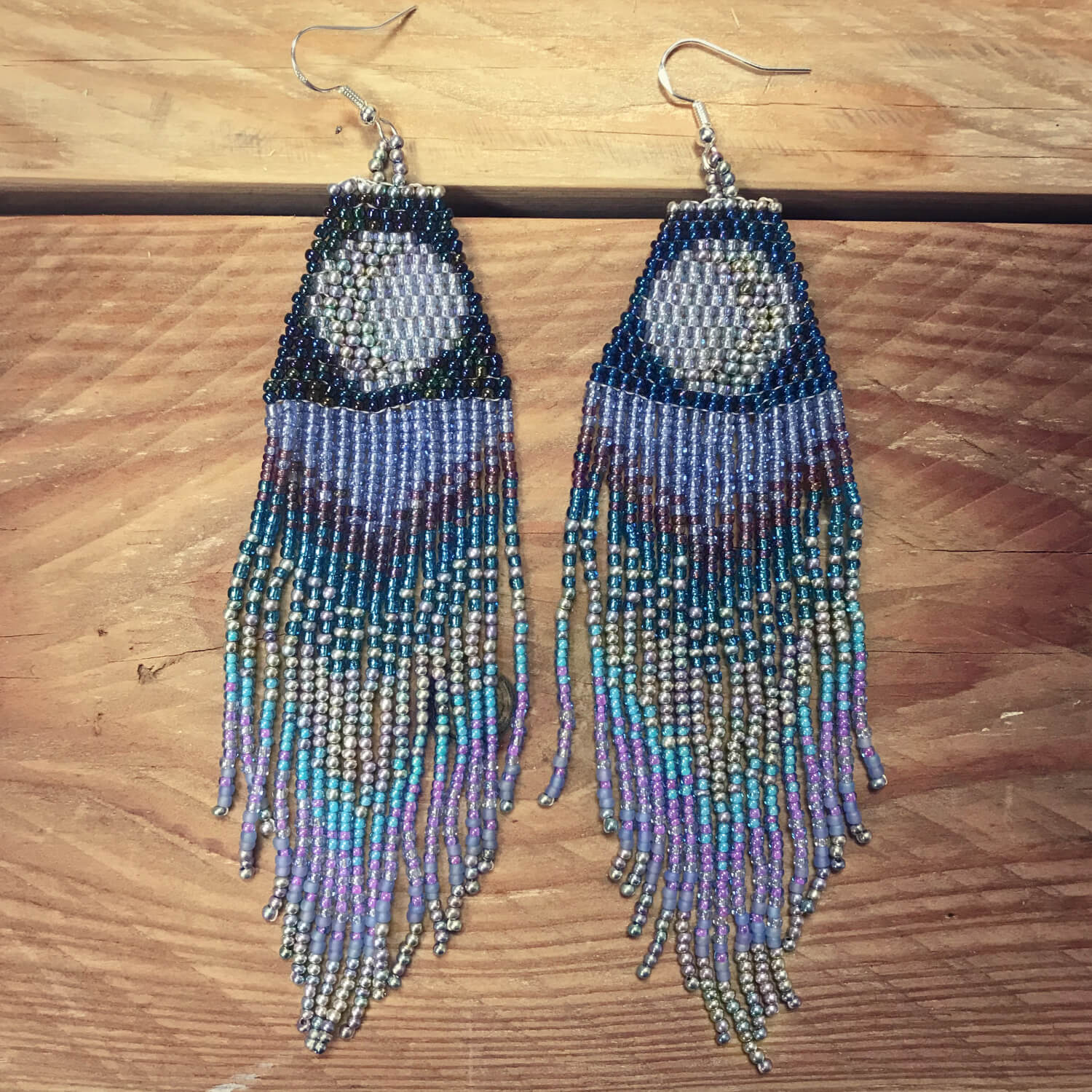 Crescent Moon Rising Earrings - LOTUS SKY Nepal Bracelets