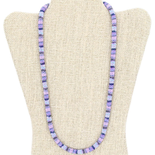 Ethereal Beauty Textile 24" Single-Layer Necklace - LOTUS SKY Nepal Bracelets