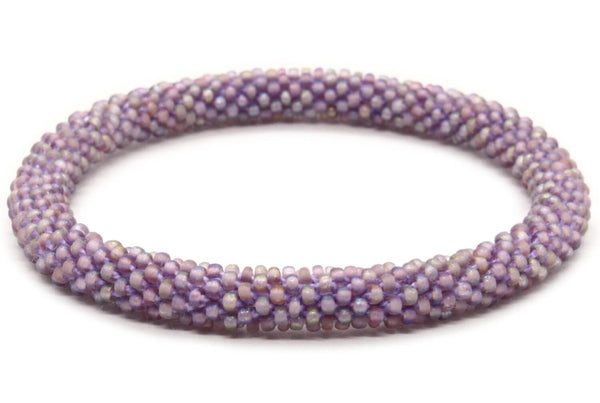Glazed Rustic Purple Solid - LOTUS SKY Nepal Bracelets