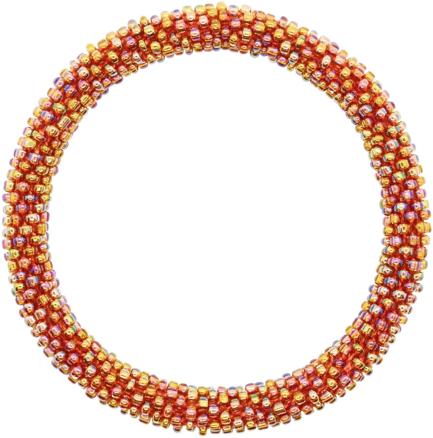 Gleaming Ochre Solid - LOTUS SKY Nepal Bracelets