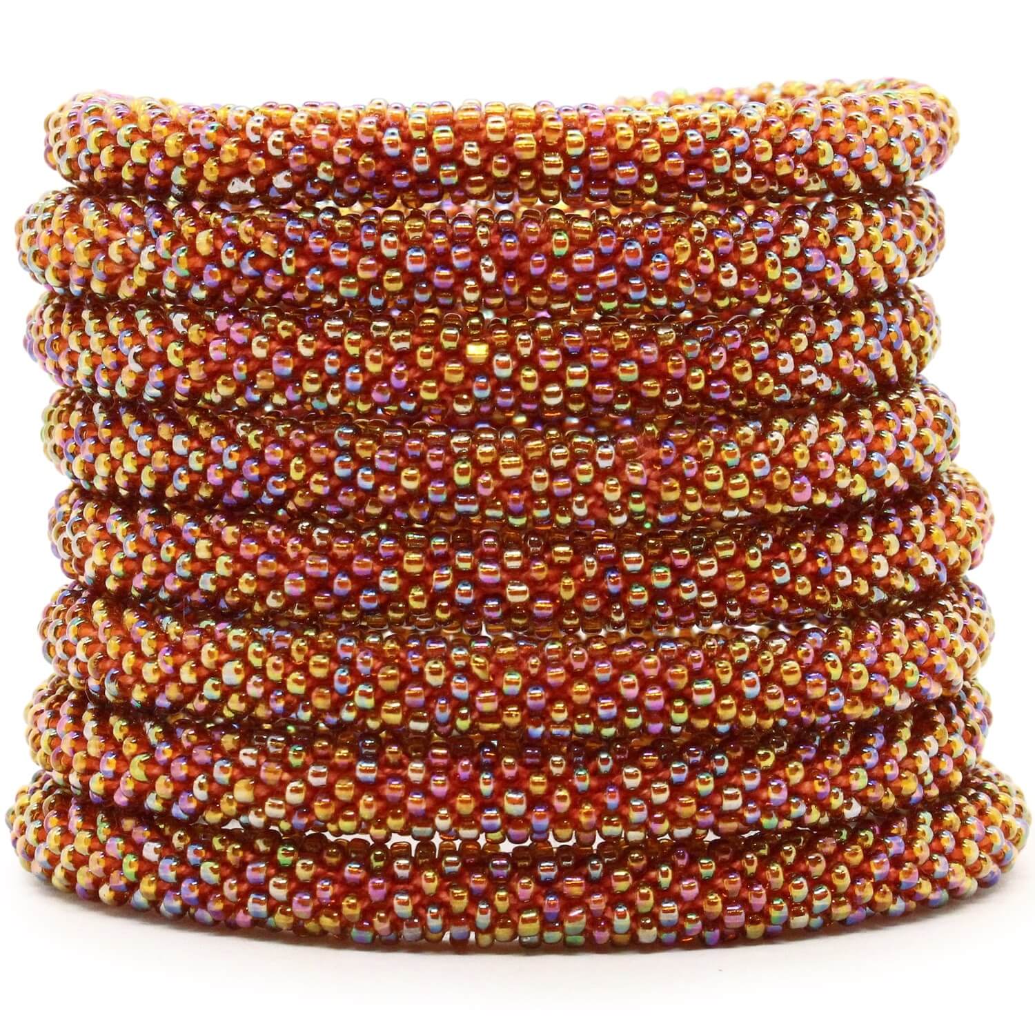 Gleaming Ochre Solid - LOTUS SKY Nepal Bracelets