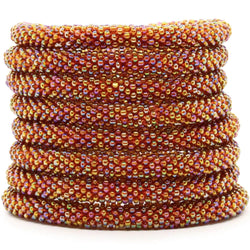 Gleaming Ochre Solid - LOTUS SKY Nepal Bracelets