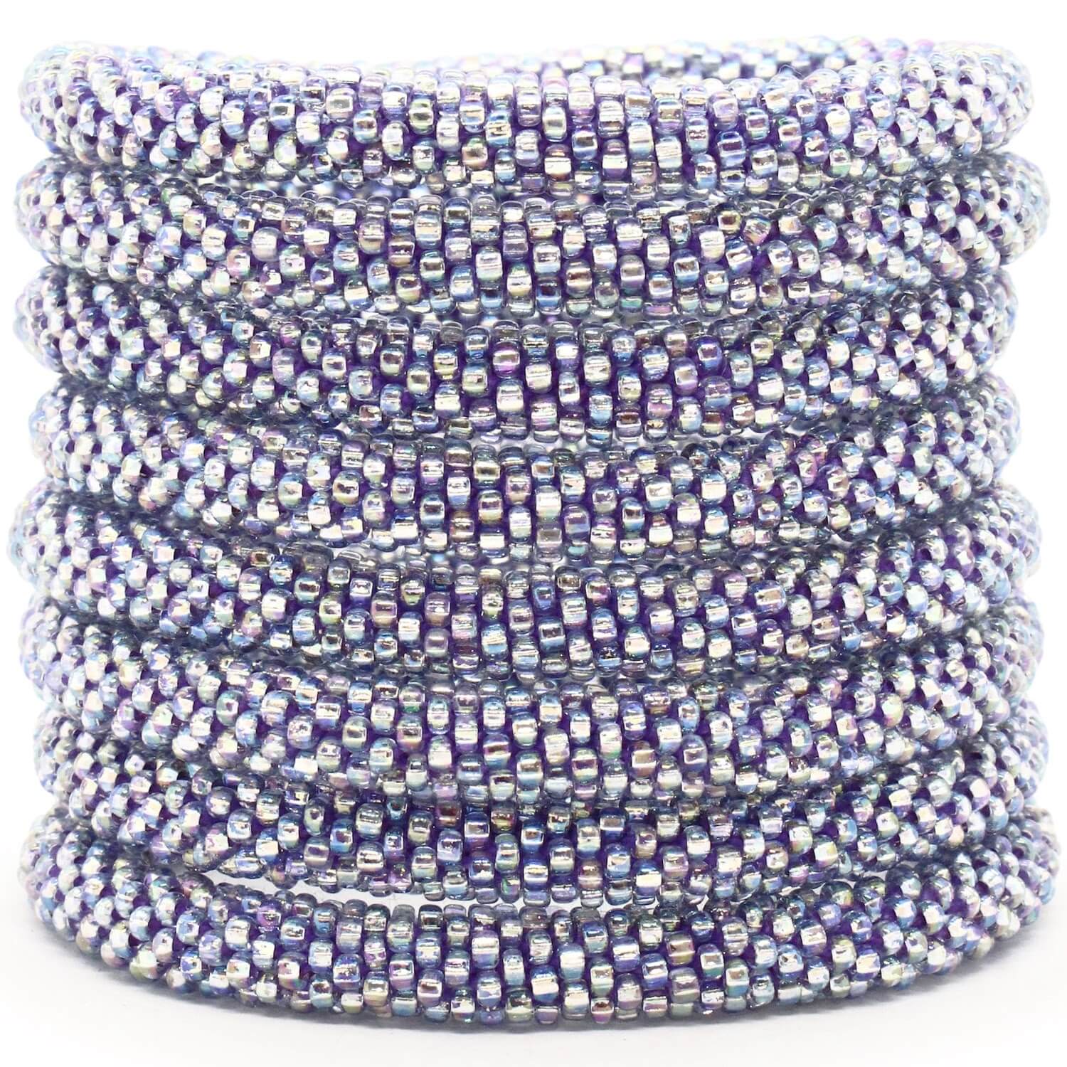 Glowing Amethyst Solid - LOTUS SKY Nepal Bracelets