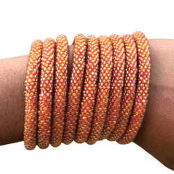 Honey Orange Solid - LOTUS SKY Nepal Bracelets