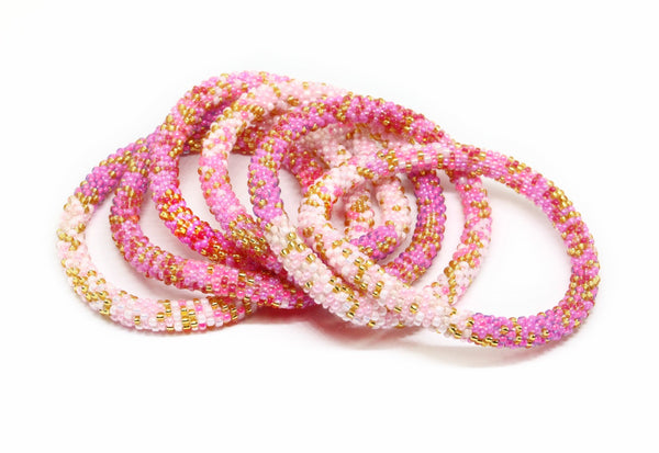 Mermaid Scales Pink - LOTUS SKY Nepal Bracelets