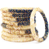 Navy Khaki Ombré 2 - LOTUS SKY Nepal Bracelets