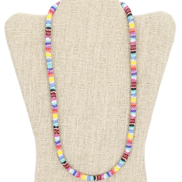 Mexican Textiles 24" Single-Layer Necklace - LOTUS SKY Nepal Bracelets