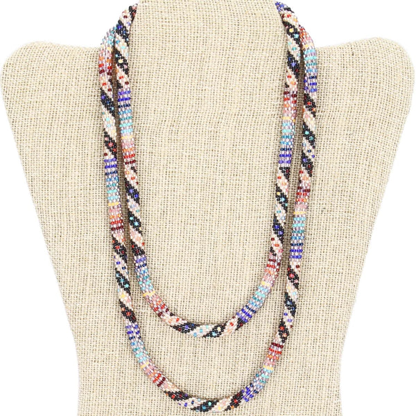 Give Her a Chance 42" Double Wrapper Necklace - LOTUS SKY Nepal Bracelets
