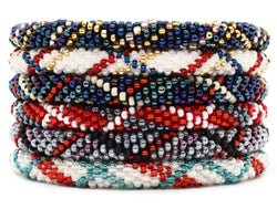 Winter Sky Plaid - LOTUS SKY Nepal Bracelets