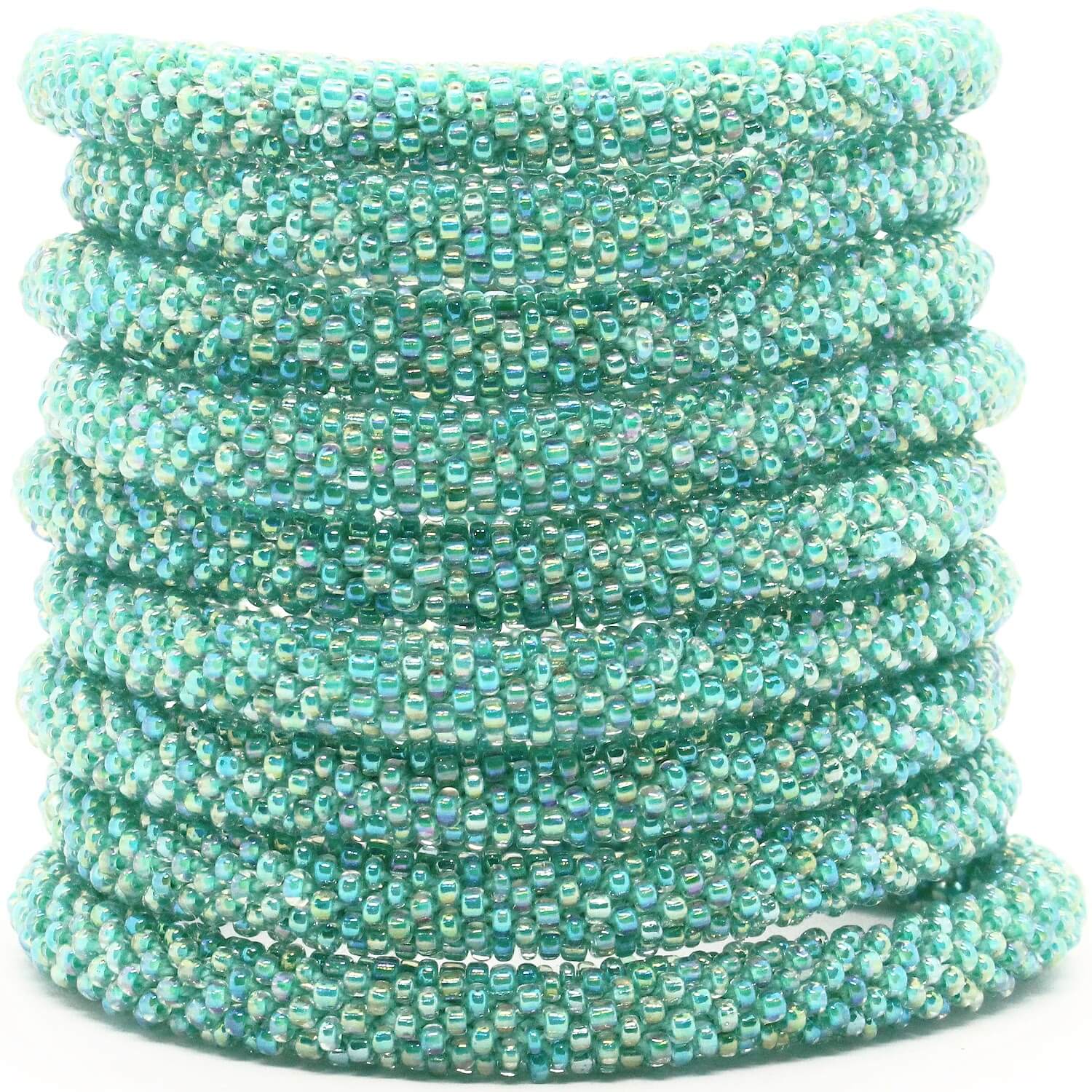 Exotic Beetle Green Solid - LOTUS SKY Nepal Bracelets