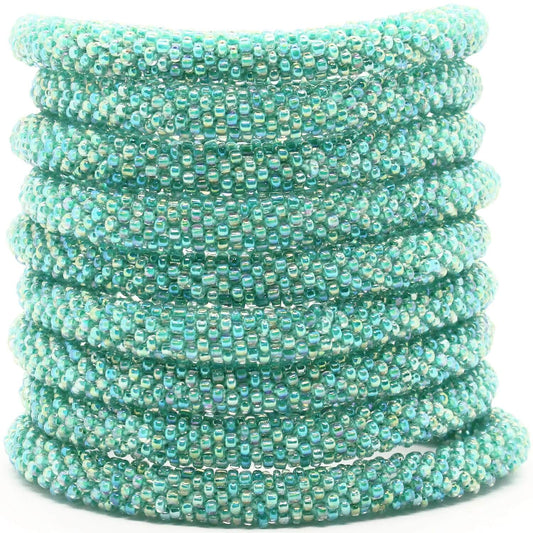 Exotic Beetle Green Solid - LOTUS SKY Nepal Bracelets
