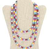 Mexican Textiles 63" Triple-Wrapper Necklace - LOTUS SKY Nepal Bracelets