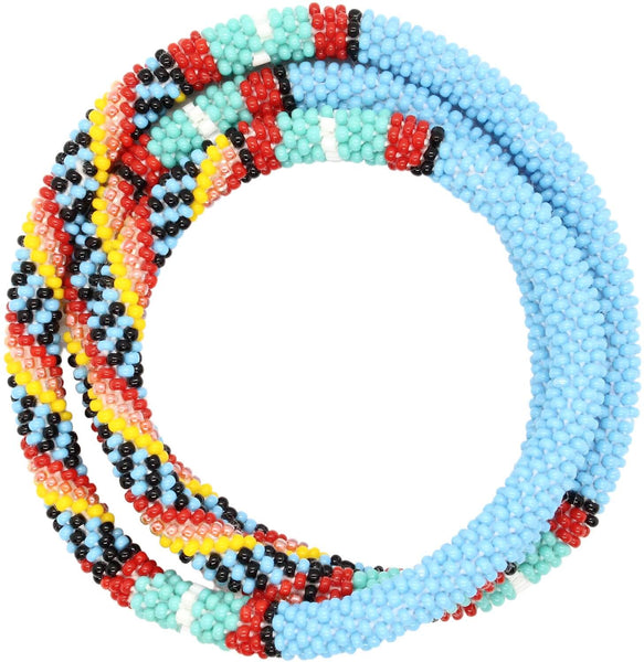 Meracanda - 28" "More Length" Single-Layer Necklace - LOTUS SKY Nepal Bracelets