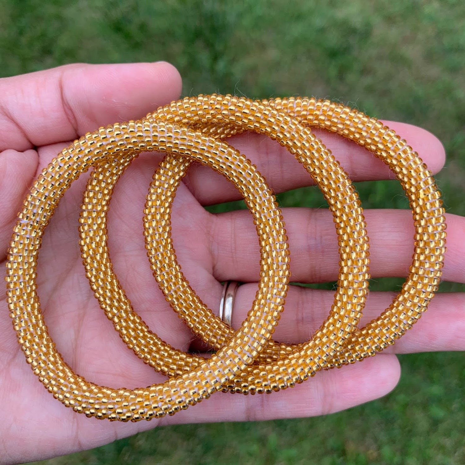 Starlight Gold Solid - LOTUS SKY Nepal Bracelets