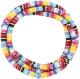 Mexican Textiles 42" Double Wrapper Necklace - LOTUS SKY Nepal Bracelets