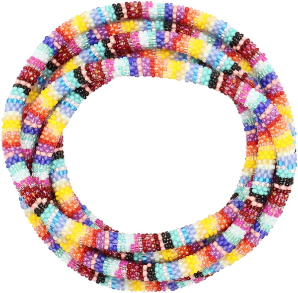 Mexican Textiles 63" Triple-Wrapper Necklace - LOTUS SKY Nepal Bracelets