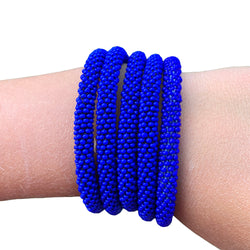 Royal Blue Solid - LOTUS SKY Nepal Bracelets