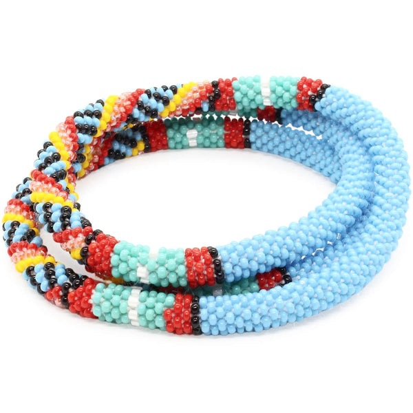 Meracanda - 28" "More Length" Single-Layer Necklace - LOTUS SKY Nepal Bracelets