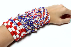 Star Spangled - LARGE ONLY! - LOTUS SKY Nepal Bracelets