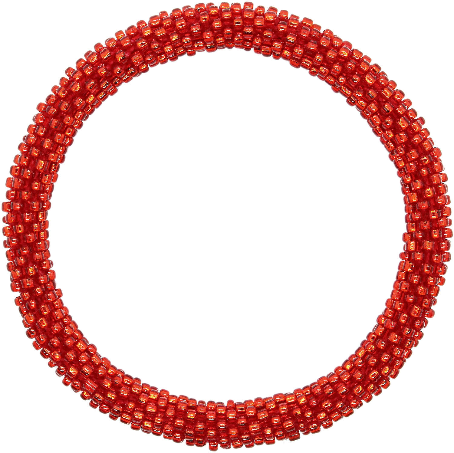 Shiny Scarlet Solid - LOTUS SKY Nepal Bracelets