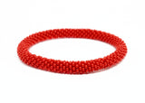 Fire Engine Red Solid - LOTUS SKY Nepal Bracelets