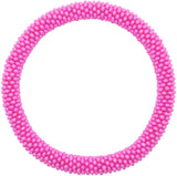 Hot Pink Solid - LOTUS SKY Nepal Bracelets