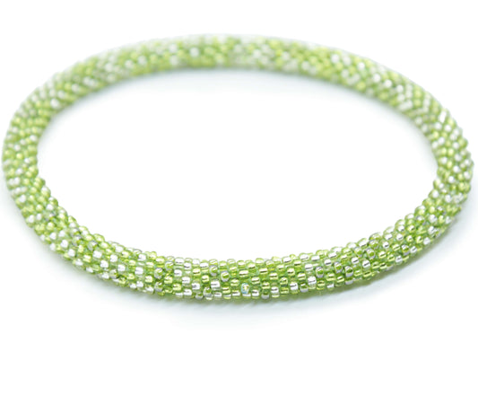 Peridot 2 - August Anklet - LOTUS SKY Nepal Bracelets