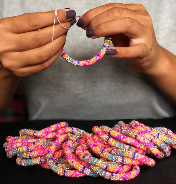 Happiness in a Bracelet - LOTUS SKY Nepal Bracelets